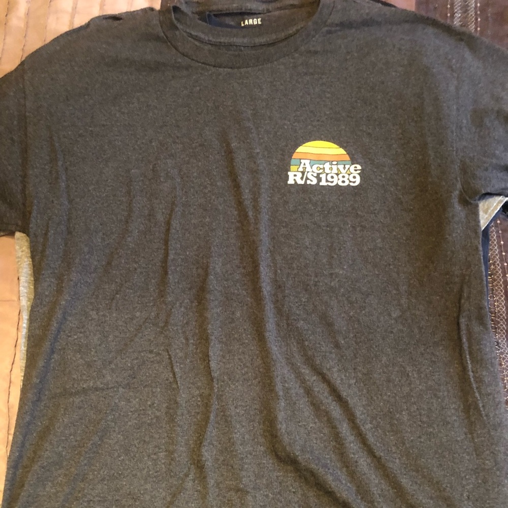 Dark grey active ride shop logo T-shirt